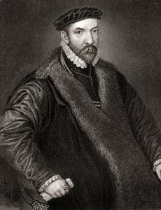 Portrait de Sir Nicholas Bacon des Portraits britanniques de Lodge, 1823