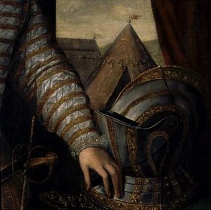 Portrait de Sir Robert Dudley, comte de Leicester (détail) - English School