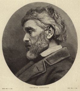 Portrait de Thomas Carlyle - English School