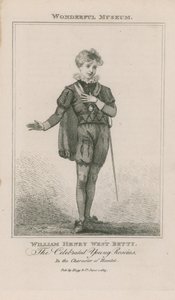 Portrait de William Henry West Betty en Hamlet - English School
