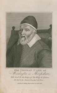 Portrait du vieux Thomas Parr - English School