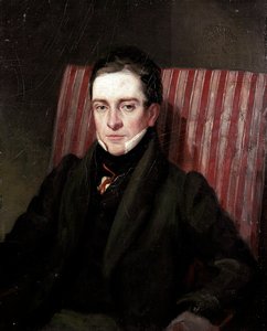 Portrait du poète anglais Thomas Hood (1799-1845). Peinture de l