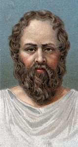 Portrait de Socrate (469-399 av. J.-C.) - De la série « Leaders of Men »