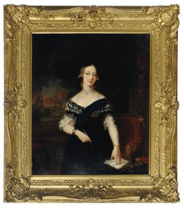 Portrait de la jeune reine Victoria - English School