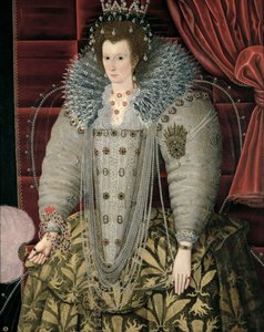 Portrait censé être de la reine Élisabeth I accroché dans le Grand Hall