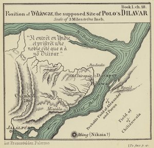 Position de Dilawar, le site supposé de Dilavar de Polo - English School