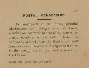 Censure postale - English School