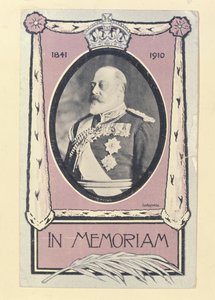 Carte postale commémorant la mort d
