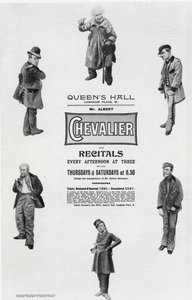 Affiche publicitaire pour le récital d