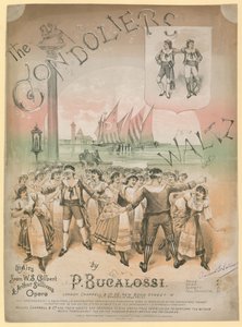 Affiche pour The Gondoliers Waltz par P Bucalossi sur des airs de l
