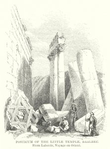 Posticum du Petit Temple, Baalbec (gravure)