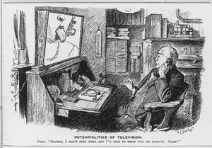 Potentialités de la télévision, dessin animé du magazine Punch