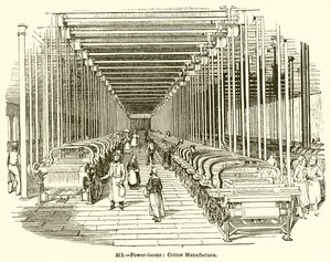 Métier à tisser mécanique : Fabrication de coton - English School