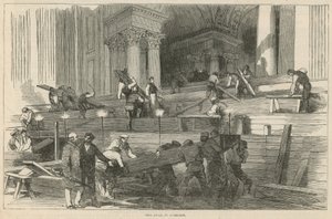 Préparatifs dans la cathédrale Saint-Paul pour les funérailles du duc - English School