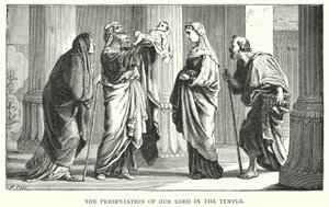 Présentation de Jésus-Christ au temple (gravure) - English School
