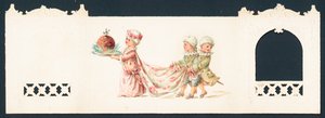 Présenter le pudding de Noël, Carte de Noël