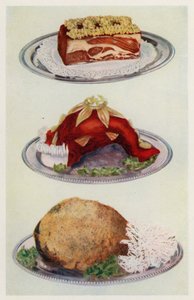 Bœuf pressé; Langue de bœuf glacée; Jambon bouilli