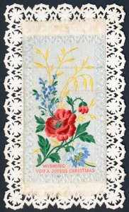Jolies fleurs, carte de Noël - English School