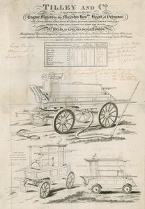 Liste de prix pour Tilley and Co, fabricants de pompes à incendie - English School