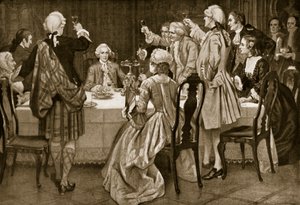 Le prince Charles Edward à Holyrood, illustration de l