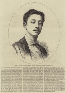 Prince Eugène Louis Napoléon, fils du défunt empereur Napoléon III - English School
