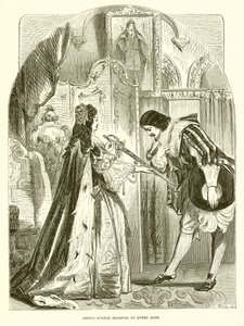 Le prince Eugène reçu par la reine Anne - English School
