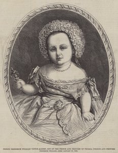 Prince Frederick William Victor Albert, fils du prince et de la princesse de Prusse, né le 27 janvier 1859 (gravure) - English School