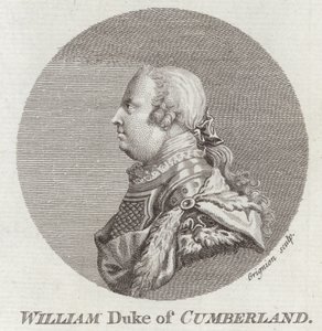 Prince William, duc de Cumberland - English School
