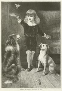 Prince et Charlie regardant la pièce - English School