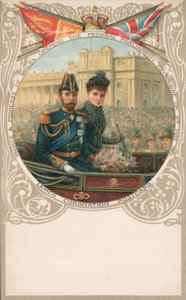 Le prince et la princesse de Galles, ouverture du Parlement fédéral, Melbourne, 9 mai 1901 - English School