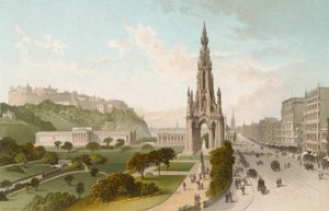 Princes Street Édimbourg. Vue vers l