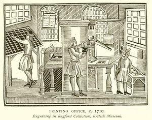 Imprimerie, vers 1710 - English School