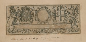 Ex-libris privé du roi Jacques II - English School