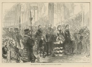 Procession dans la nef de la cathédrale Saint-Paul - English School