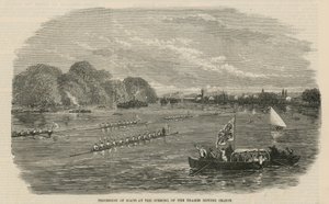 Procession de bateaux à l