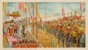 Proclamation de Victoria impératrice des Indes - Delhi - 1er janvier 1877 - English School