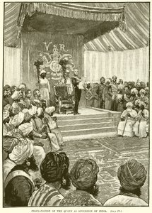 Proclamation de la Reine comme souveraine de l