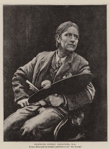 Professeur Hubert Herkomer, RA (lithographie)