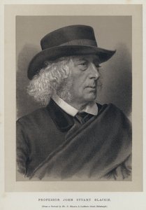 Professeur John Stuart Blackie (gravure) - English School