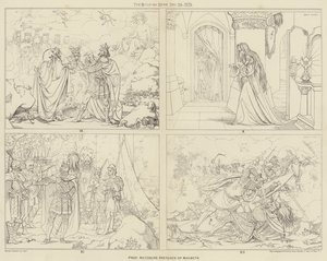 Esquisses du professeur Retzsch de Macbeth (gravure)