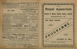 Programme des événements à l