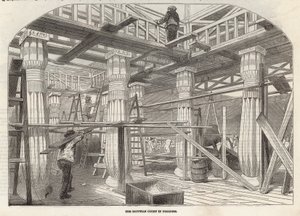 Progrès du Crystal Palace : La cour égyptienne en cours - English School