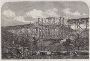 Progrès du bâtiment de la Grande Exposition - English School