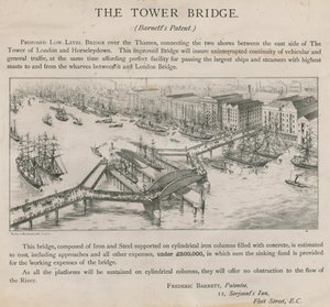 Projet de pont bas sur la Tamise - English School