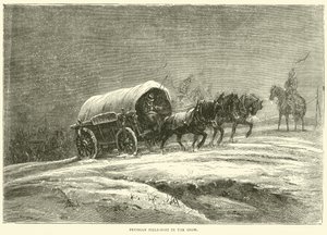 Poste de campagne prussien dans la neige, octobre 1870 - English School