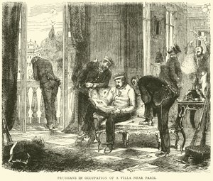 Prussiens occupant une villa près de Paris, octobre 1870 - English School