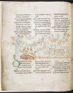Psaume 6 du Psautier Harley, Harley MS 603 f.3v