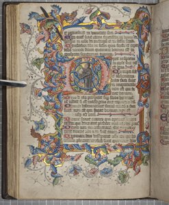 Psautier avec calendrier de Sarum, Fol 40 verso, c.1425-75 - English School