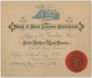 Bains publics et lavoirs, Pitfield Street, Hoxton - English School