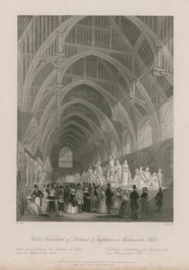 Exposition publique de fresques et de sculptures (gravure) - English School